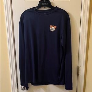 Navy Long Sleeve Tee by Cooperstown Collection, Size AL